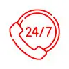 Rapid Truck Repair - Rapid Truck Repair - 24/7 phone support icon indicating round-the-clock assistance